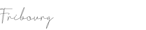 签名英文字体Fribourg