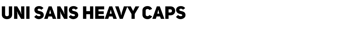 Uni Sans Heavy CAPS