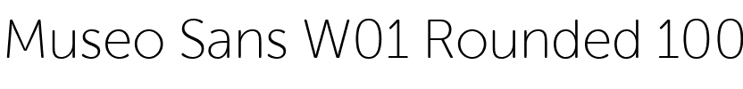 Museo Sans W01 Rounded 100