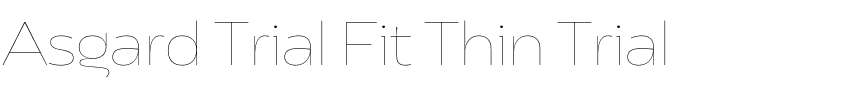 Asgard Trial Fit Thin Trial