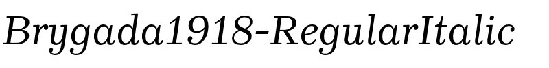 Brygada1918-RegularItalic