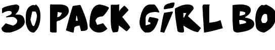 30 Pack Girl Bold