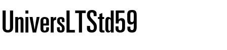 英文字体UniversLTStd59