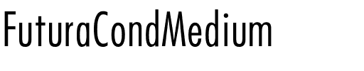 FuturaCondMedium