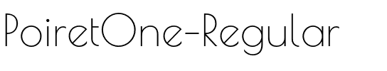 PoiretOne-Regular