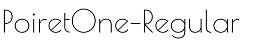 PoiretOne-Regular