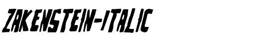 Zakenstein-Italic