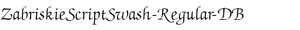 ZabriskieScriptSwash-Regular-DB