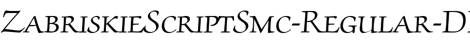 ZabriskieScriptSmc-Regular-DB