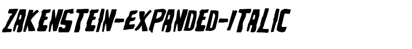Zakenstein-Expanded-Italic