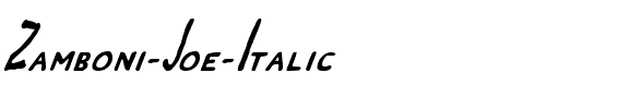 Zamboni-Joe-Italic