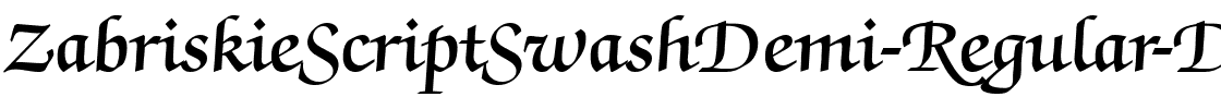 ZabriskieScriptSwashDemi-Regular-DB