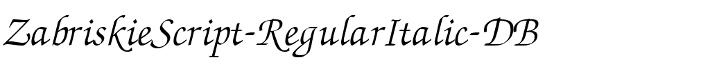 ZabriskieScript-RegularItalic-DB