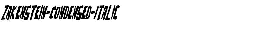 Zakenstein-Condensed-Italic