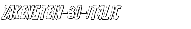 Zakenstein-3D-Italic